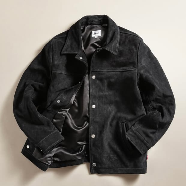 리바이스 자운드 블랙 스웨이드 코치 자켓