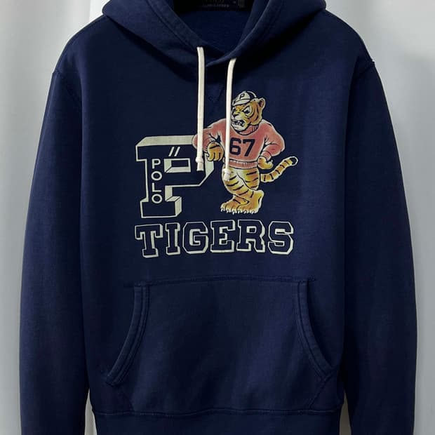 폴로 랄프로렌 오드람프 P 타이거 네이비 후드 스웻셔츠
