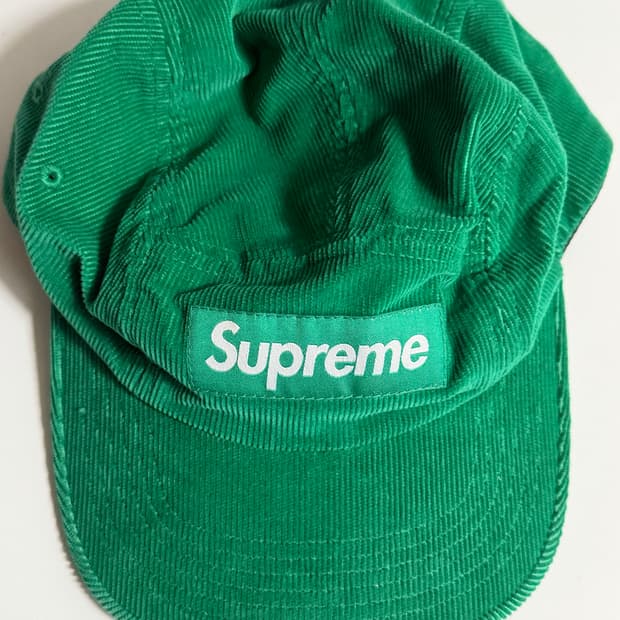 슈프림 코듀로이 캠프캡 그린