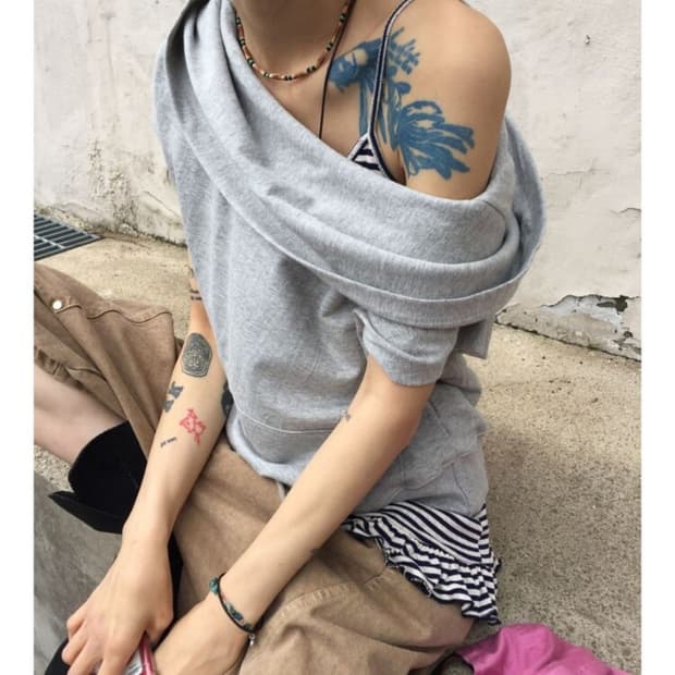 모래하우스 드레이프 후디 새상품