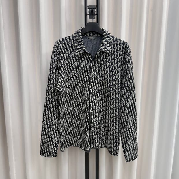 [26년 구매/ XL] 디올 오블리크 니트 셔츠