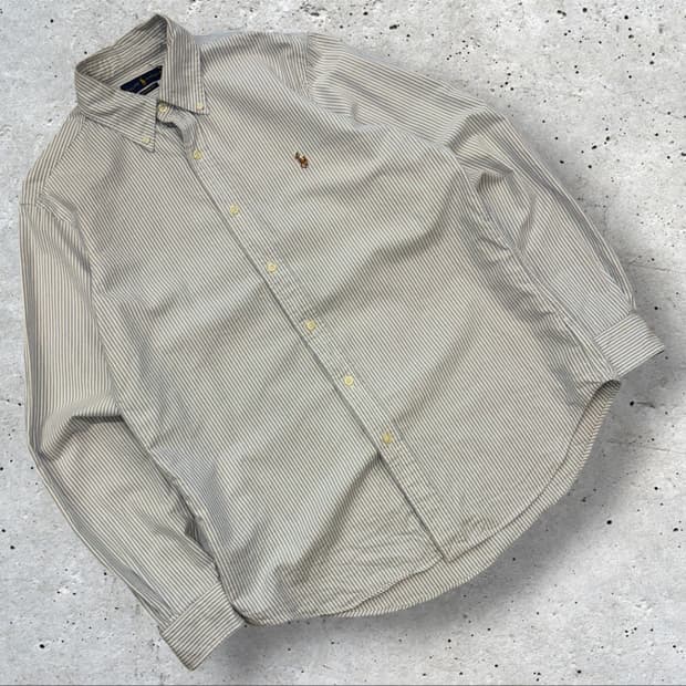 [M] 폴로 랄프로렌 클래식핏 스트라이프 긴팔 셔츠 D530
