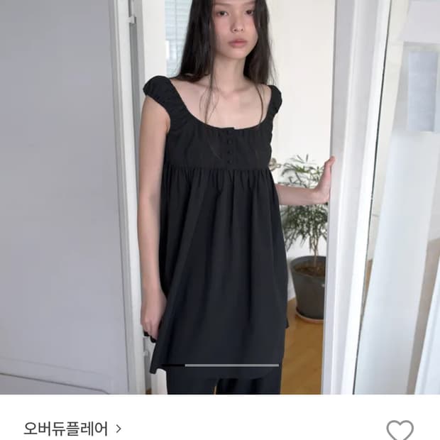 오버듀플레어 BABY DOLL DRESS _ BLACK