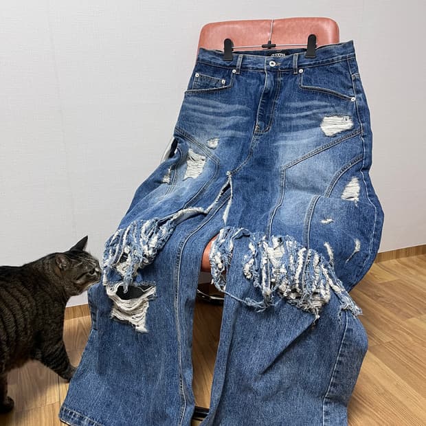 👖선데이 오프클럽 레이어드 데님팬츠👖