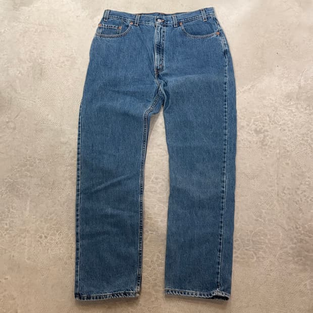 [38/32] USA🇺🇸 리바이스 505 오렌지 탭 블랙 중청