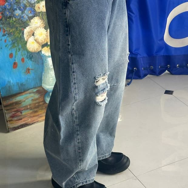 CURVED DENIM PANTS 데님 팬츠