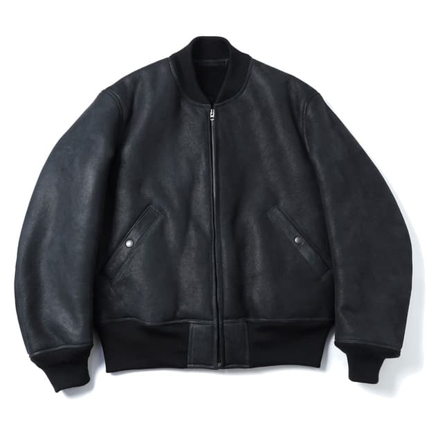 코모리 25AW 시프스킨 집 블루종 C03-01030