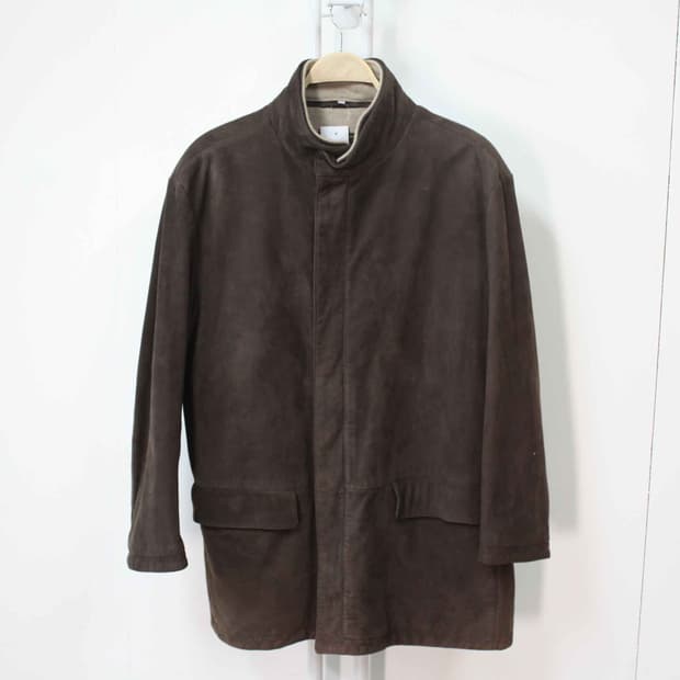 W-3465/로로피아나 매장판 양가죽 하프 자켓 XL