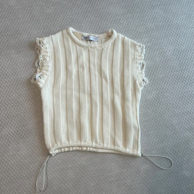 자라 니트 조끼