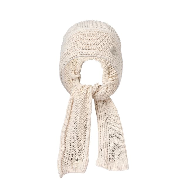 Coyseio scarf hat beige