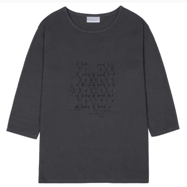 산산기어 lattice 티셔츠 차콜