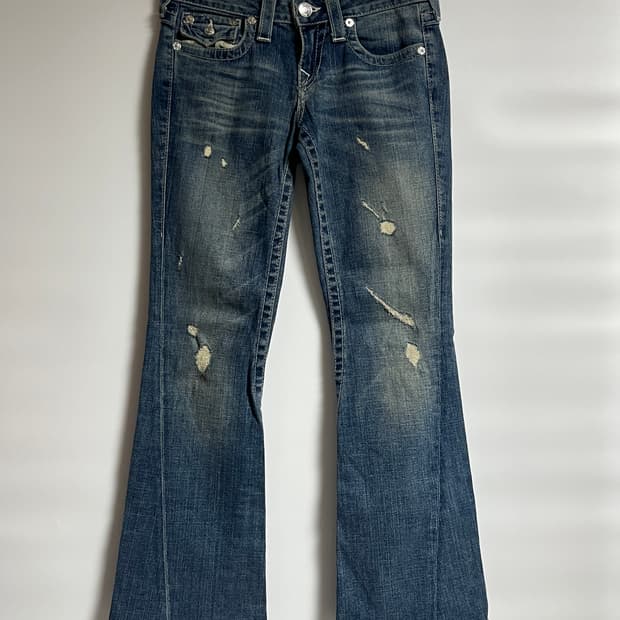 트루릴리젼 부츠컷 플레어진 데님 팬츠 청바지 27