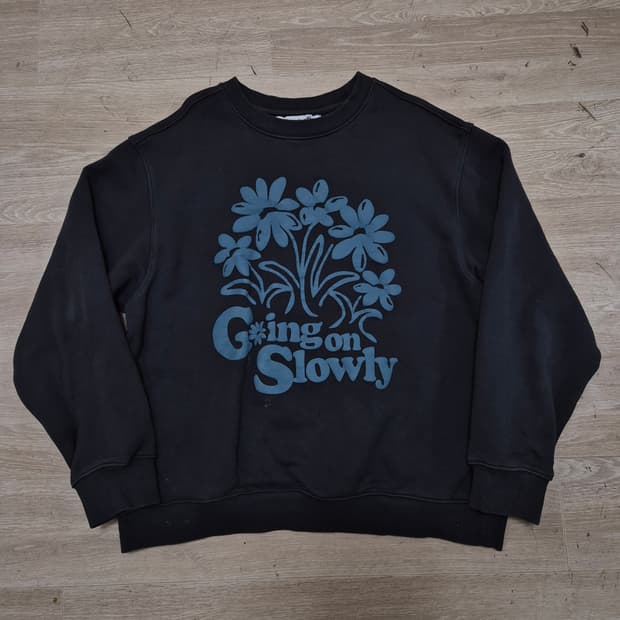 비바스튜디오 플라워 빅프린팅 맨투맨 L(100)