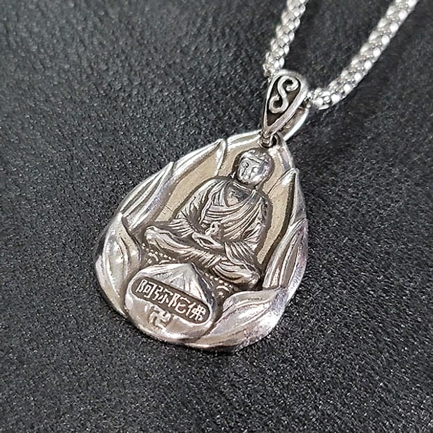 석가모니 백동 펜던트 엔틱 선물 부처님 지혜 불교 남자 목걸이