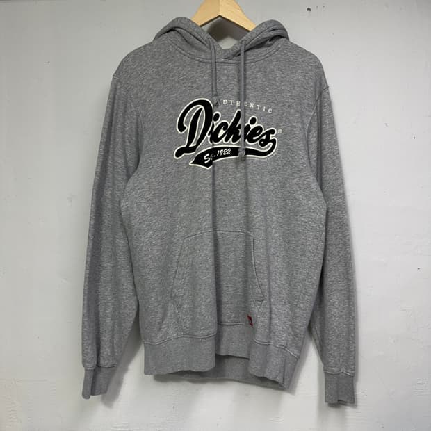 디키즈 그레이 로고 후드티