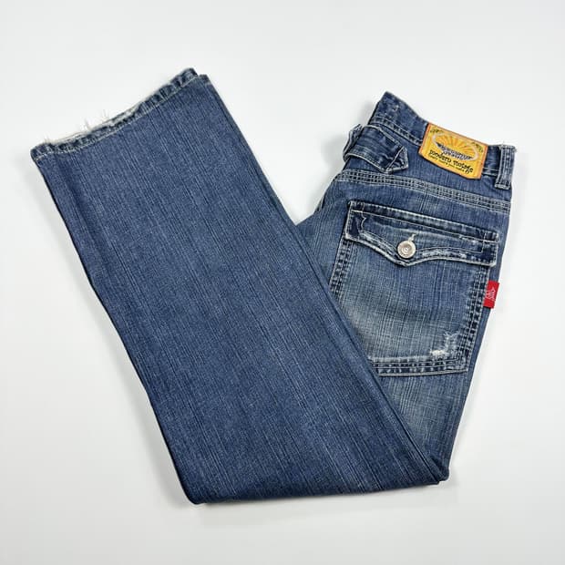 28 VTG 빈티지 와이드핏 카펜터 워싱 데님팬츠