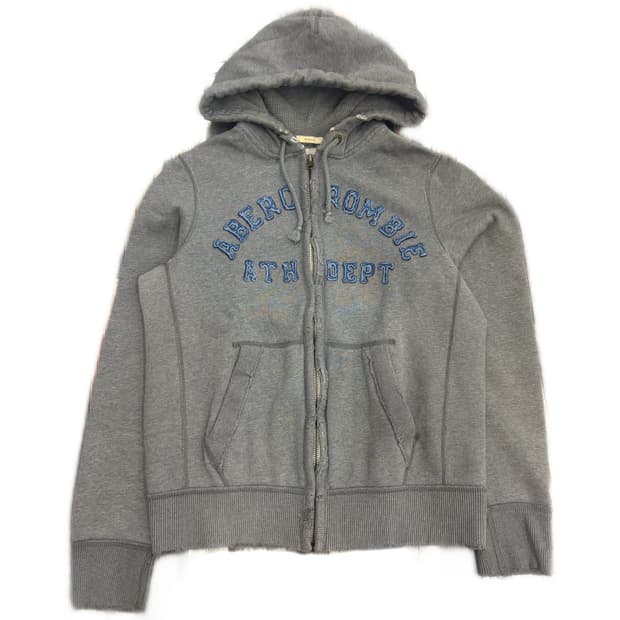 🩶아베크롬비 y2k 아치로고 그레이 후드집업🩶