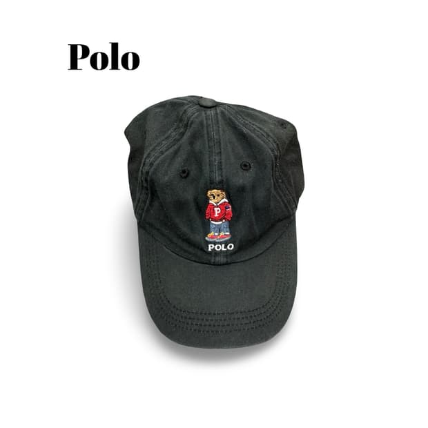 폴로 랄프로렌 블랙 폴로베어 볼캡