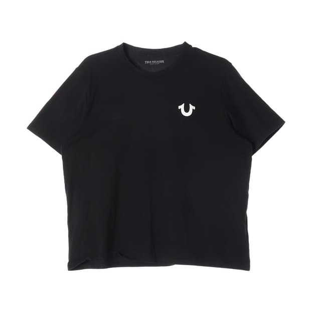 트루릴리전 블랙 홀스슈 백로고 반팔티 XL