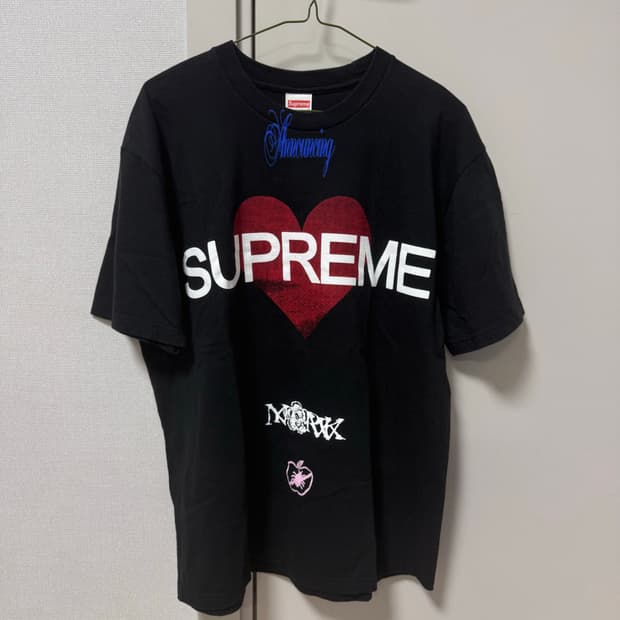 슈프림 어나운싱 반팔 티셔츠 블랙