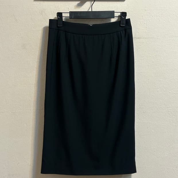 돌체앤가바나 레오파드 라이닝 울 스커트