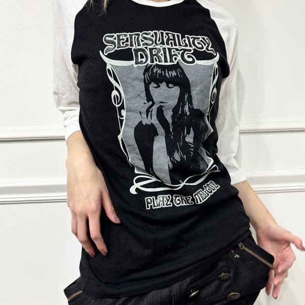 [Crazy Devil]2000s Girl Print Sleeve