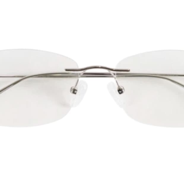 [OS]한글 안경 블루라이트 실버 티탄 스퀘어 무테