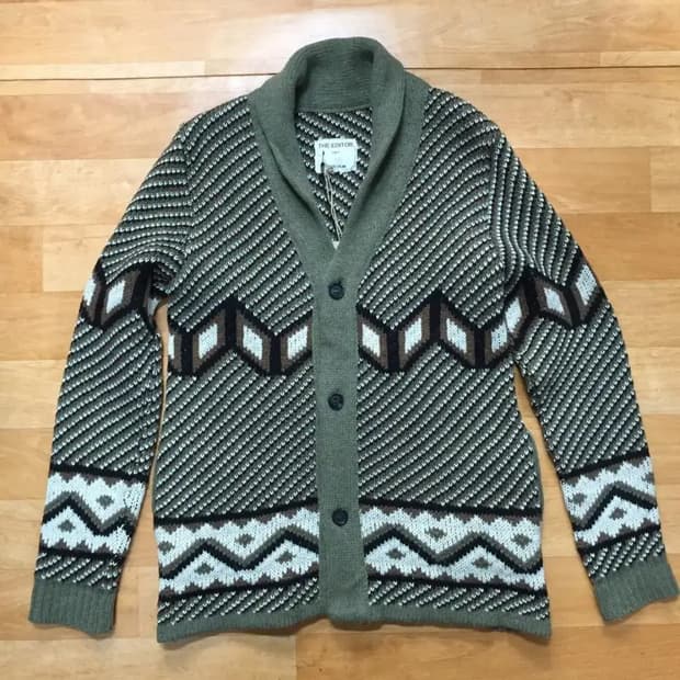 THE EDITOR 더 에디터 숄 칼라 헤비울 카디건(S 사이즈)