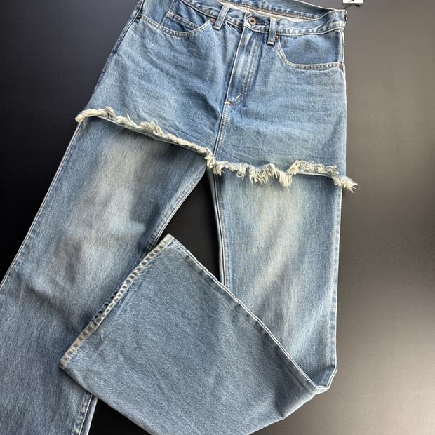 Kapital apron denim pants 
