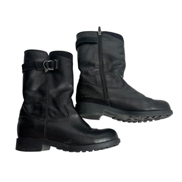 피오루치 블랙 레더 워커부츠 240mm 