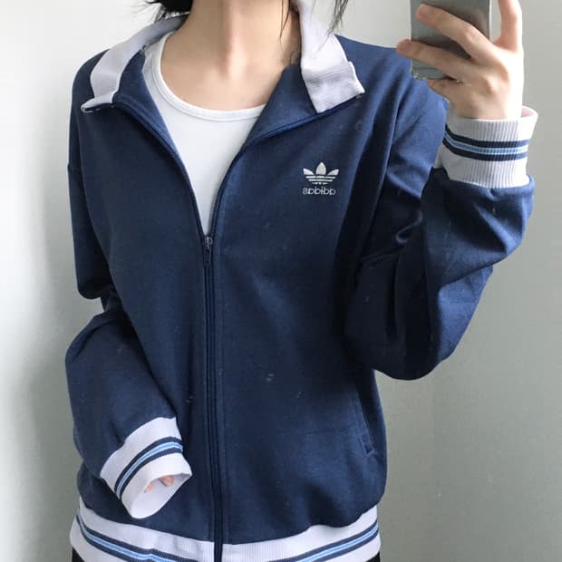 Adidas 올드아디다스 70-80s 스톤블루 서독제 트랙탑
