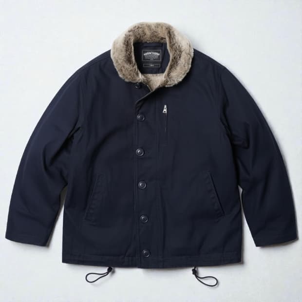 105)FrizmWORKS 프리즘웍스 N-1덱자켓 퍼카라 네이비