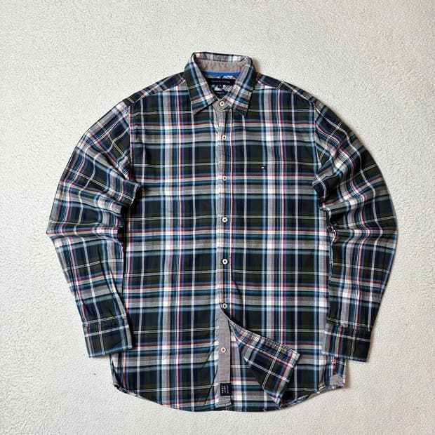 타미힐피거 00's Y2K 컨트리 체크 셔츠 PN8064