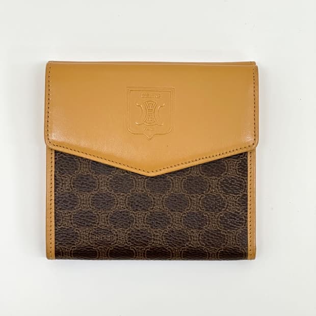 celine / 셀린느 브라운 마카담 반지갑