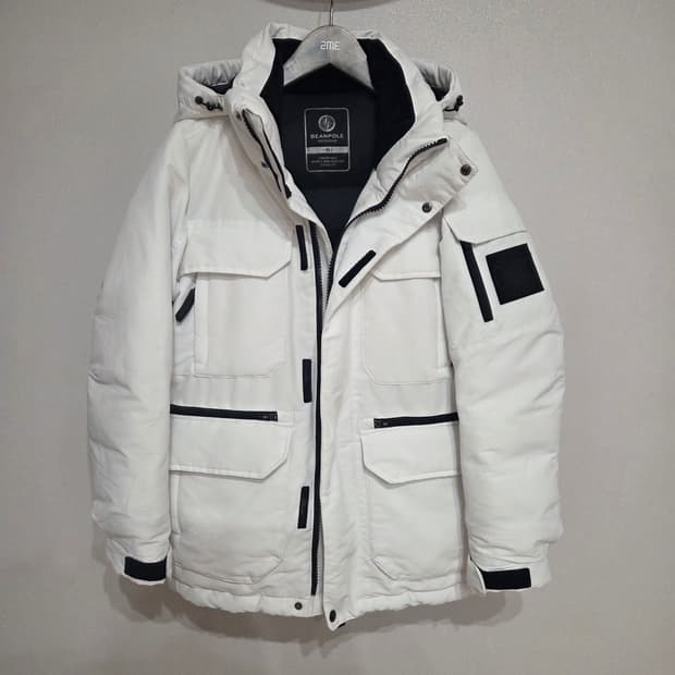 빈폴 화이트 구스패딩 점퍼 85사이즈