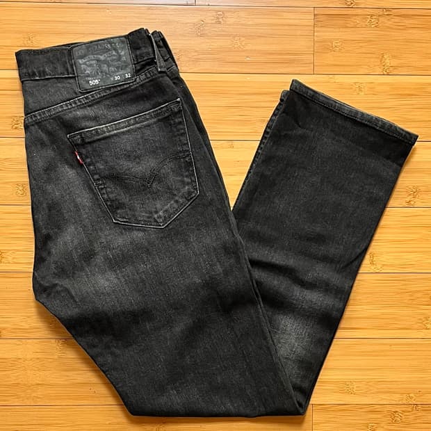 리바이스 505 블랙진 데님팬츠 W30 L32