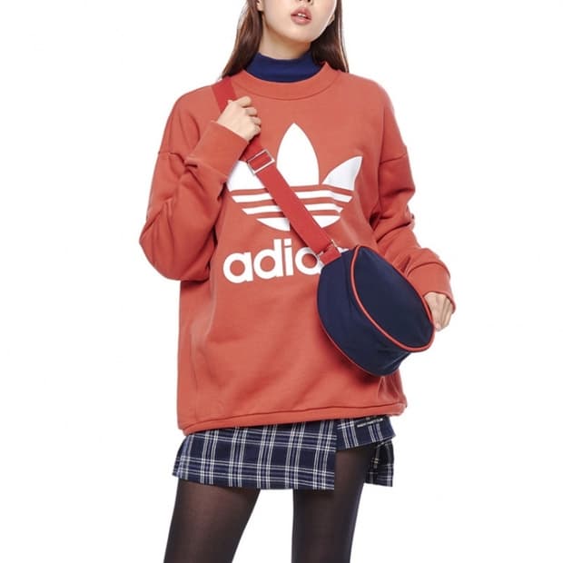 [95]아디다스 아디컬러 오버사이즈 트레포일 맨투맨
