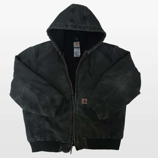 칼하트 J130 MOS 덕 액티브 자켓 모스그린