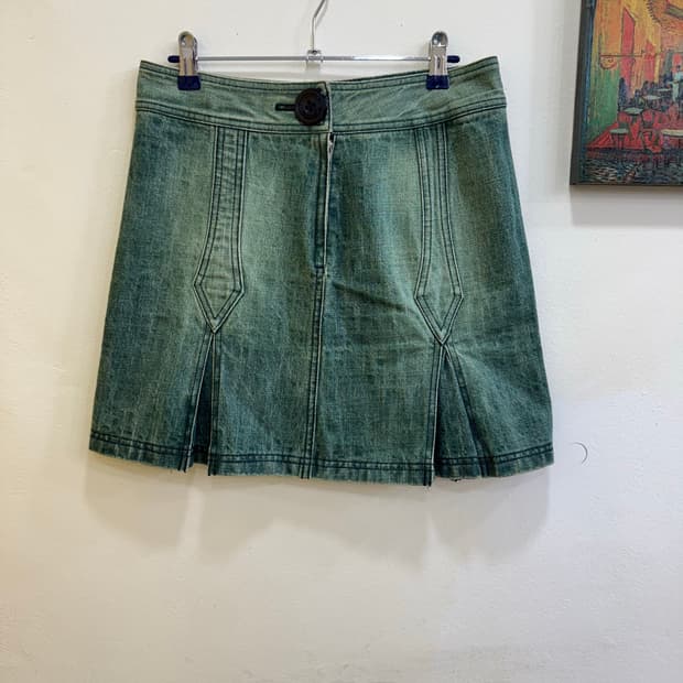 버버리 블루라벨 데님 미니 스커트(정품)