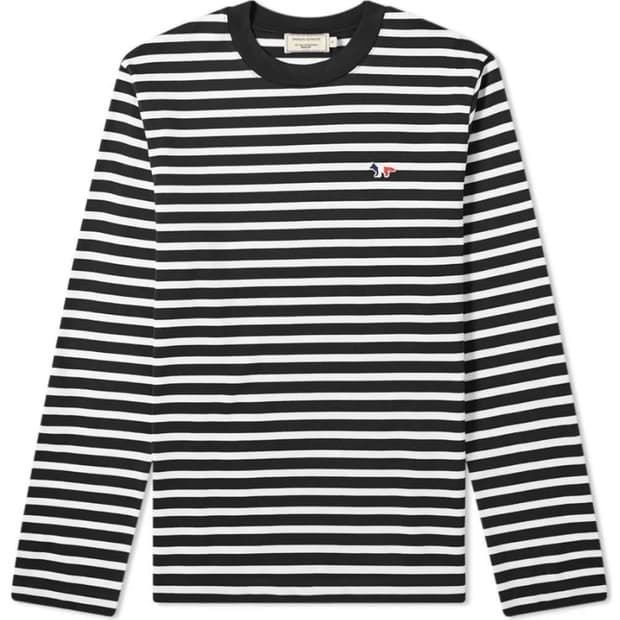 21SS 메종키츠네 스트라이프 티셔츠