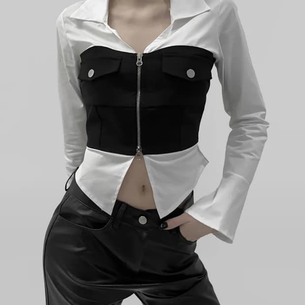 므넴 뉴인 레이어드 셔츠