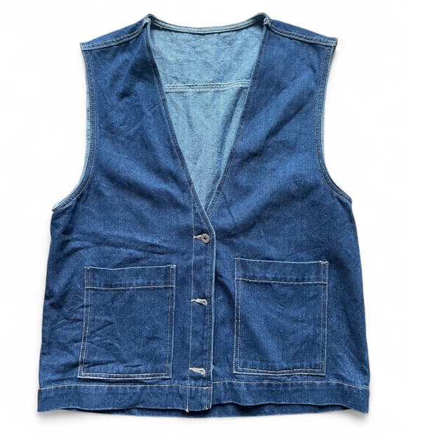 워크웨어 데님 베스트