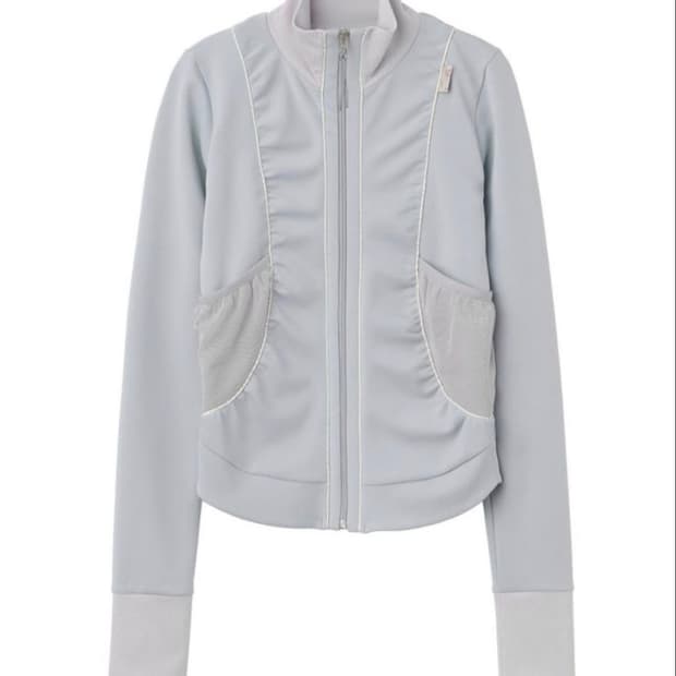 스컬프터 셔링 집업 하늘색