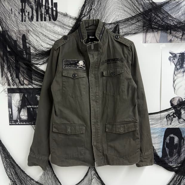 00s punk mood patch jacket