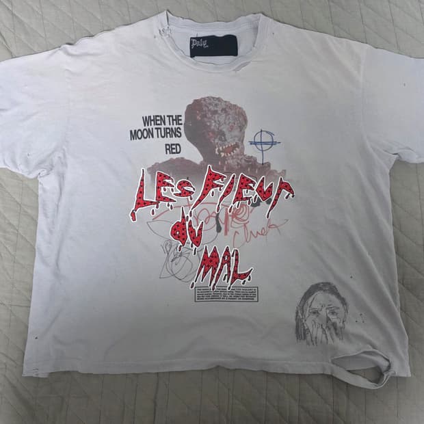 팔리할리우드 분더샵 익클 티셔츠 boon les fleur d