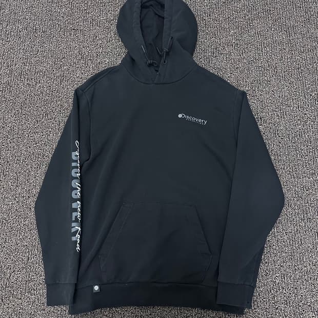 디스커버리 후드티셔츠 블랙 90(S)