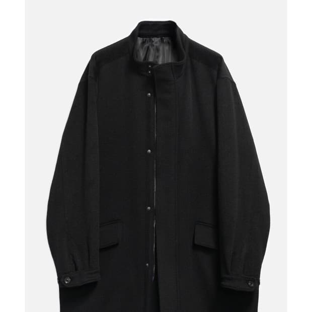 고낙 울 알파카 모즈 파카 블랙 L사이즈