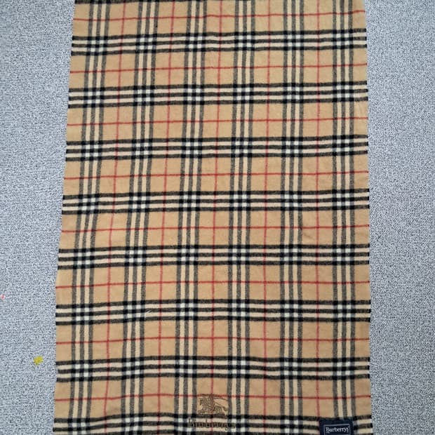 버버리90s 램스울 숄머플러