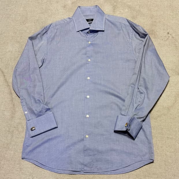 휴고 보스 레귤러핏 코튼 셔츠