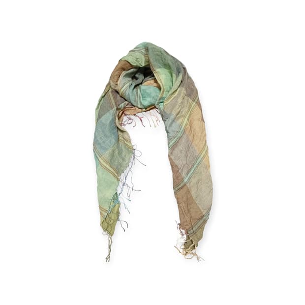 Gianni lo giudice 린넨 그린 스카프